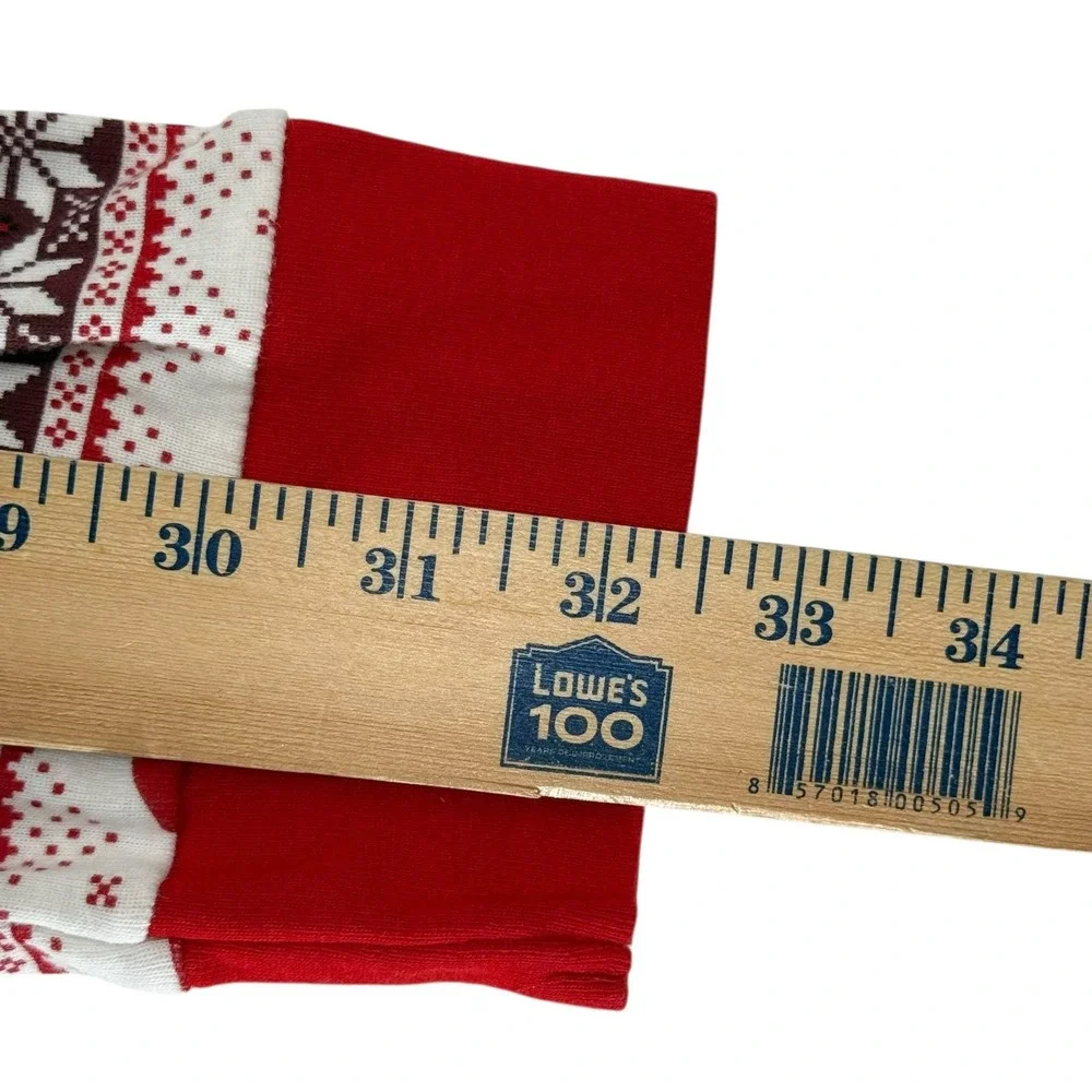 Wondershop Men's Pajama Set XL Bears Snowflakes Trees Christmas White Red Black